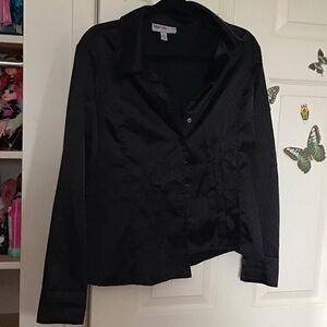 Women's Black Button Down Shirt